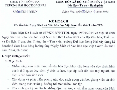 Ngày 16/04/2024 Trung tâm Thông tin - Thư viên tổ chức Ngày Sách và Văn hoá đọc Việt Nam lần thứ 3 năm 2024-tv